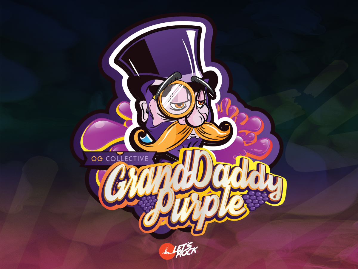 Grand Daddy Purple Logo / Digital illustration - Web and graphic design